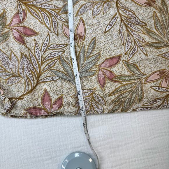 Cynthia Rowley Linen Floral Tank Top Women’s Large Botanical Resort Coastal - Picture 8 of 9